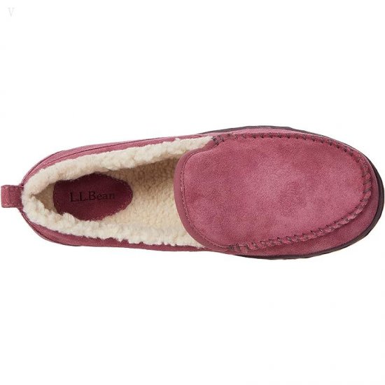 L.L.Bean Mountain Slipper Moccasin Light Rosewood ID-KmF46xLK