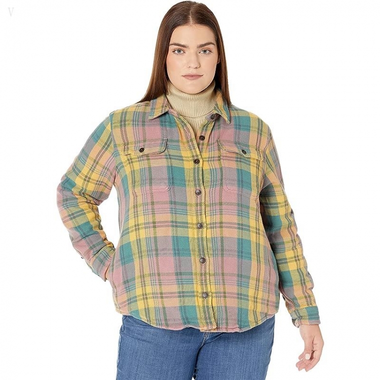 L.L.Bean Plus Size The 1912 Overshirt Long Sleeve Washed Orchid ID-aaYm6iWL - Click Image to Close