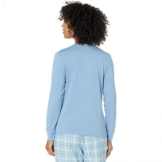 L.L.Bean Cozy PJ Set Soft Blue ID-zWbI3ue1