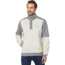 L.L.Bean 1912 Sweatshirt Button Mock Color-Block Silver Birch/Gray Heather ID-iRLnlmp8