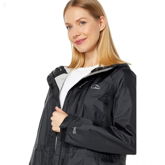 L.L.Bean Petite Trail Model Raincoat Black ID-74K5GBmL