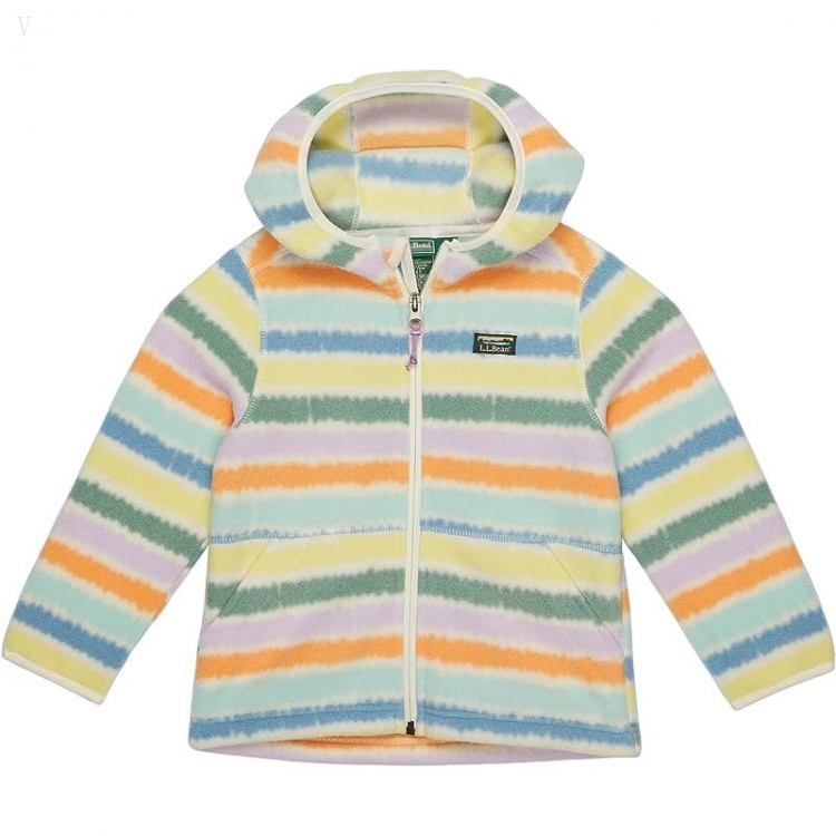 L.L.Bean Mountain Classic Fleece Print (Toddler) Cream Multi Stripe ID-R7fAmG5r - Click Image to Close