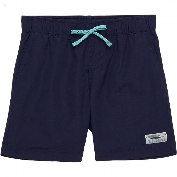 L.L.Bean Stowaway Shorts (Big Kids) Navy ID-J5RyuKV8 - Click Image to Close