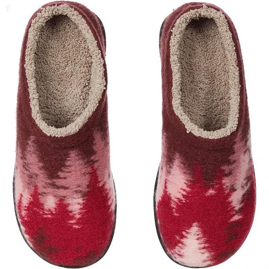 L.L.Bean Daybreak Scuffs Motif Burgundy Ombre Trees ID-Gn1fLSz6