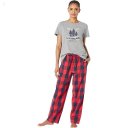 L.L.Bean Springtime Sleep PJ Set Bright Red Plaid ID-XM226Ubf