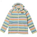 L.L.Bean Mountain Classic Fleece Hooded Print (Little Kids) Cream Multi Stripe ID-TERF16Zn