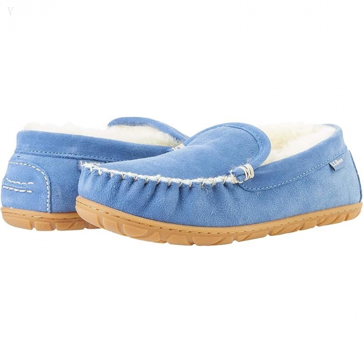 L.L.Bean Wicked Good Slippers Venetian Charcoal Blue ID-7slJ3LzU - Click Image to Close