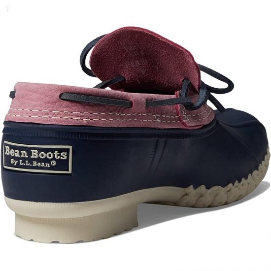 L.L.Bean Rubber Moc Field Rose/Bright Navy/Natural ID-D4YG6xtw