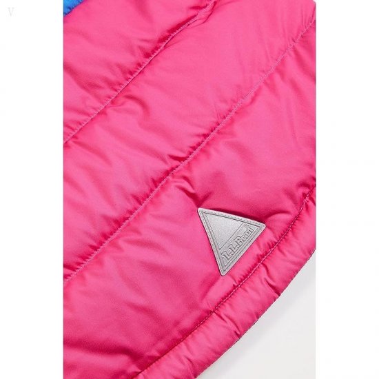 L.L.Bean Bean\'s Down Jackets Color-Block (Little Kids) Pink Berry ID-d3DTYFeo