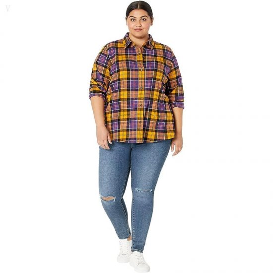 L.L.Bean Plus Size Scotch Plaid Shirt Ancient Culloden ID-9TyfwfcJ