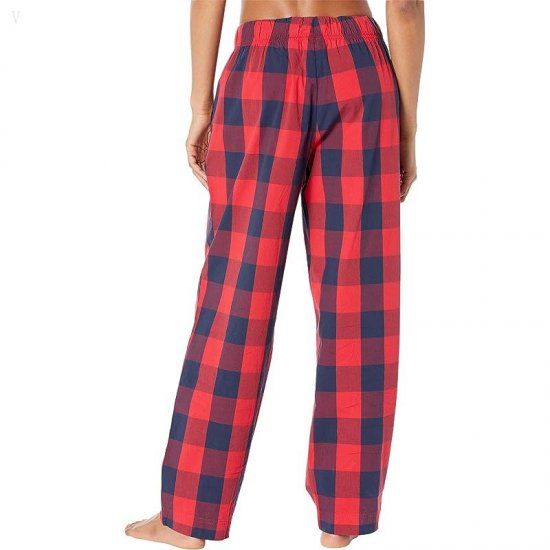 L.L.Bean Springtime Sleep PJ Set Bright Red Plaid ID-XM226Ubf