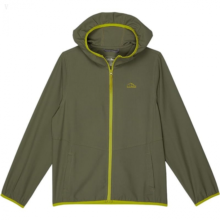 L.L.Bean No Fly Zone Jacket (Big Kids) Olive Gray ID-cawX2xo9 - Click Image to Close