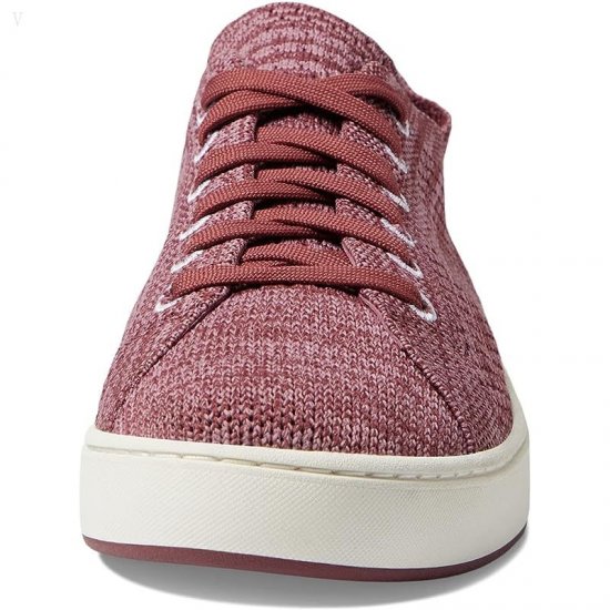 L.L.Bean Eco Bay Knit Sneaker Lace-Up Mauve Pink/Rosewood Heather ID-PSf9Yjno