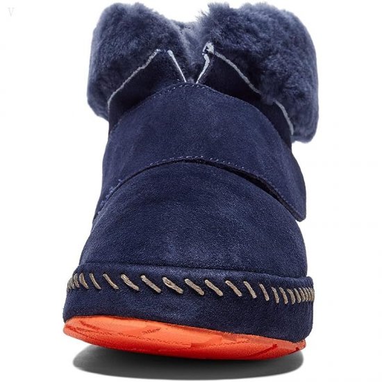 L.L.Bean Wicked Good Squam Lake Bootie Classic Navy/Classic Navy/Coral Flame ID-xeP54Dfo