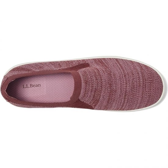 L.L.Bean Eco Bay Knit Sneaker Slip-On Mauve Pink/Rosewood Heather ID-Kx4iAtxR