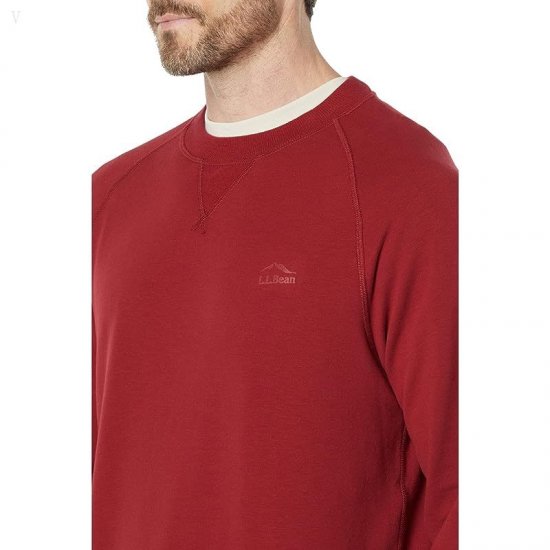 L.L.Bean Camp Crew Neck Mountain Red ID-cjPmTOU2