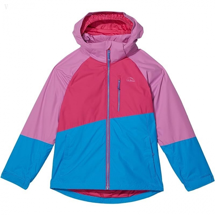 L.L.Bean Fleece Lined Color-Block 3-in-1 (Big Kids) Orchid/Pink Berry ID-9J6IXz4N - Click Image to Close