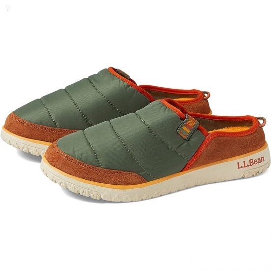 L.L.Bean Mountain Classic Quilted Slide Adobe/Deep Olive ID-5IExksET