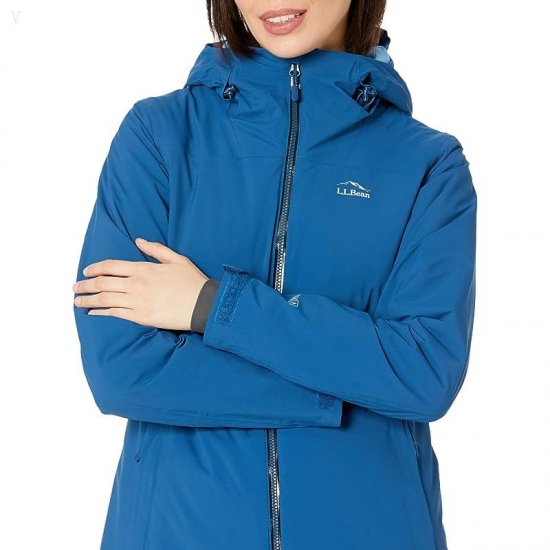 L.L.Bean Waterproof Primaloft Packaway Jacket Dark Marine Blue ID-1JxN9Liy