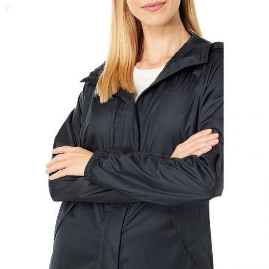 L.L.Bean Waterproof Windbreaker Jacket Black ID-cCRkFpY3