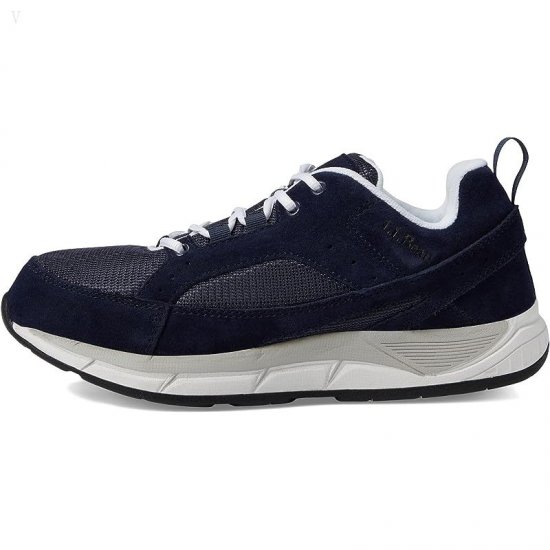 L.L.Bean Bean\'s Comfort Fitness Walker Suede Mesh Classic Navy ID-Z7gTSIkA