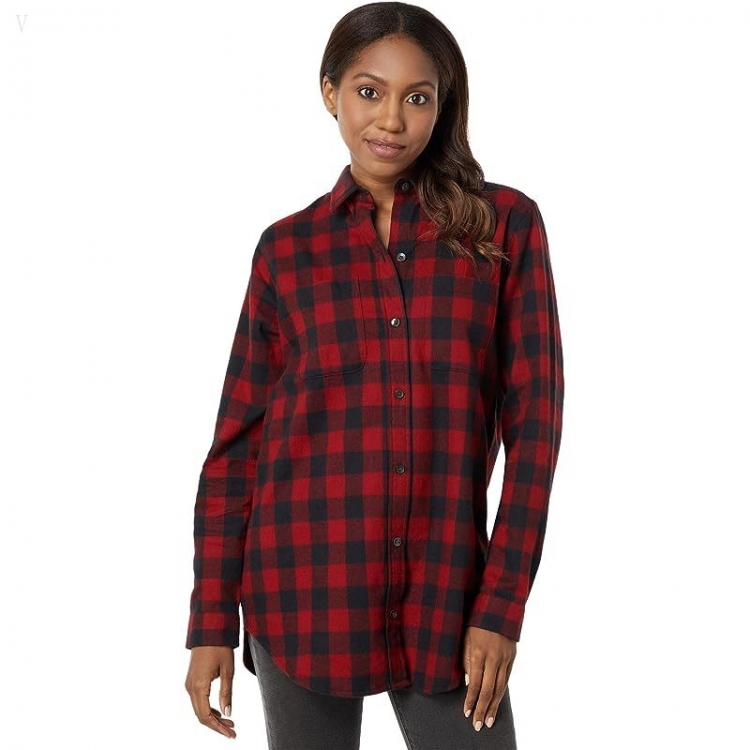 L.L.Bean Scotch Plaid Flannel Tunic Rob Roy ID-CfQ8te3A - Click Image to Close