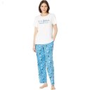 L.L.Bean Springtime Sleep PJ Set Light Ocean Dog ID-BAvs3FFO