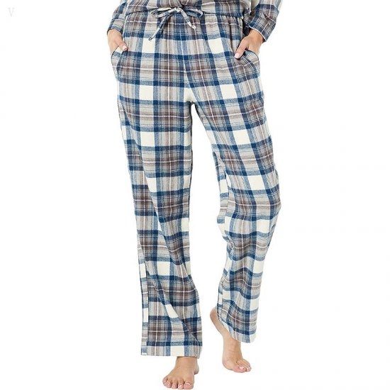 L.L.Bean Scotch Plaid Flannel Pajamas Plaid Indigo Tartan ID-xM4vFLJH