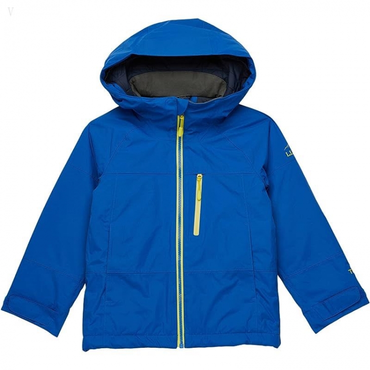 L.L.Bean Wildcat Water Resistant Ski Jacket (Big Kids) Deep Sapphire ID-CQKPRIex - Click Image to Close