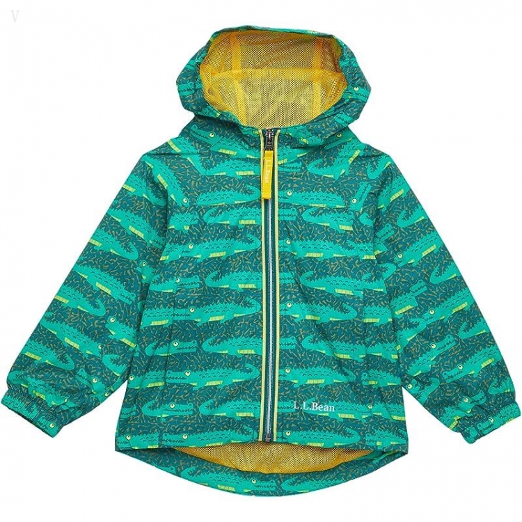 L.L.Bean Discovery Rain Jacket Print (Infant) Darkest Green Gator ID-AwIifp1b - Click Image to Close