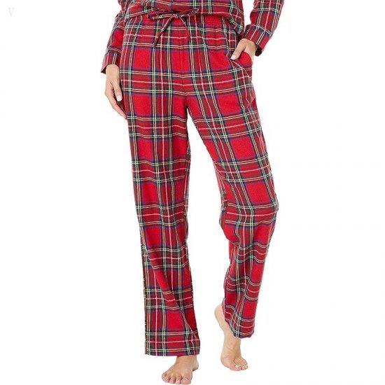 L.L.Bean Scotch Plaid Flannel Pajamas Plaid Royal Stewart Tartan ID-8ATsZUZx