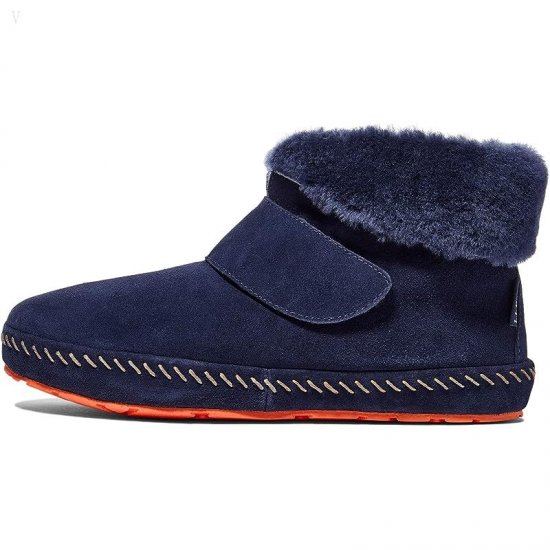 L.L.Bean Wicked Good Squam Lake Bootie Classic Navy/Classic Navy/Coral Flame ID-xeP54Dfo