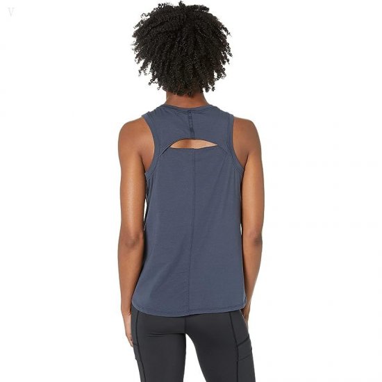 L.L.Bean Petite Beyond Soft Tank Carbon Navy ID-ewDajlWS