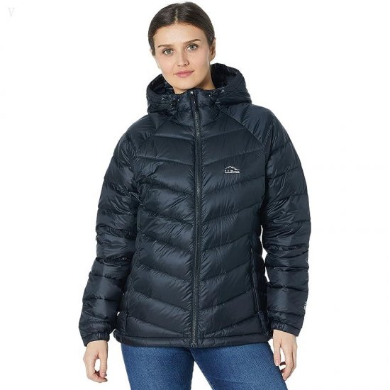 L.L.Bean Petite Ultralight 850 Down Hooded Jacket Black ID-gm4QxtvD