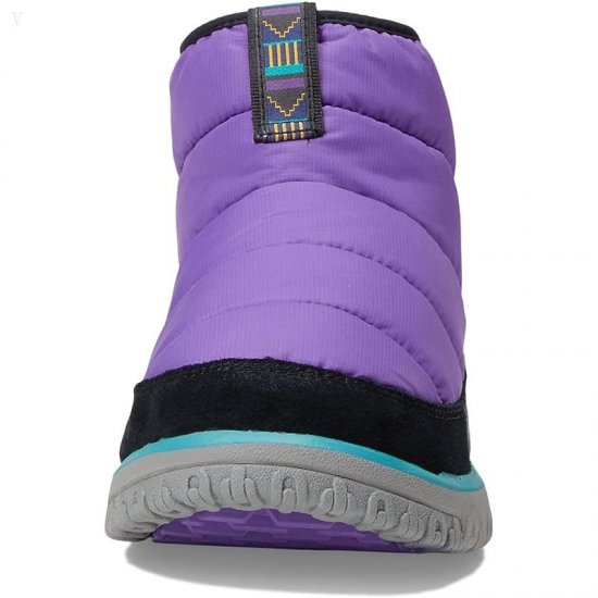 L.L.Bean Mountain Classic Quilted Bootie Black/Bright Purple ID-apOgzsys