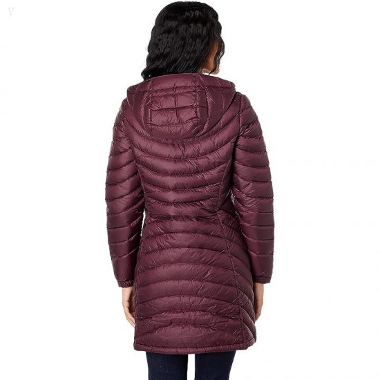 L.L.Bean Ultralight 850 Down Hooded Coat Dark Plum ID-U9vB1L2n