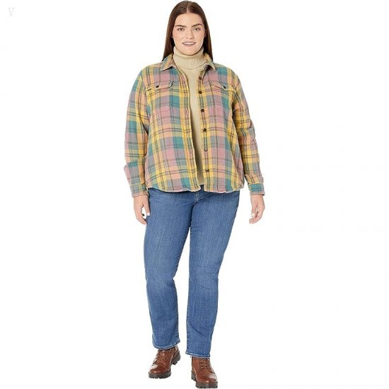 L.L.Bean Plus Size The 1912 Overshirt Long Sleeve Washed Orchid ID-aaYm6iWL