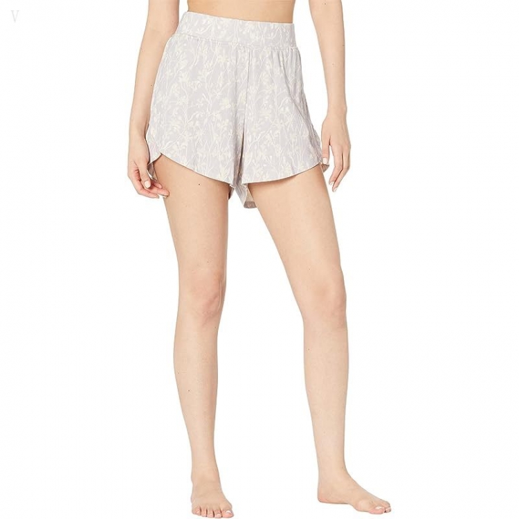 L.L.Bean Restore Sleep Shorts Print Lilac Mist Print ID-4BKRf0AT - Click Image to Close