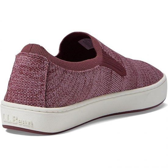 L.L.Bean Eco Bay Knit Sneaker Slip-On Mauve Pink/Rosewood Heather ID-Kx4iAtxR