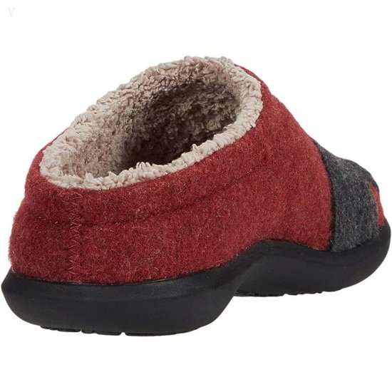 L.L.Bean Daybreak Scuffs Motif Deepest Red/Charcoal Cat ID-lJ3cgfc0