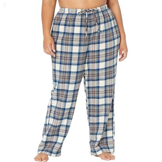 L.L.Bean Plus Size Scotch Plaid Flannel Pajamas Plaid Indigo Tartan ID-DNSjjXsA