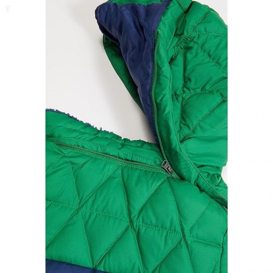 L.L.Bean Bean\'s Down Jacket Color-Block (Big Kids) Warm Teal ID-Ux2m7JFs