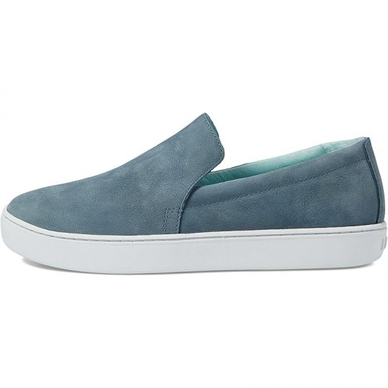 L.L.Bean Eco Bay Leather Slip-On Slate/Cool Sea Blue ID-LD4fcnbT