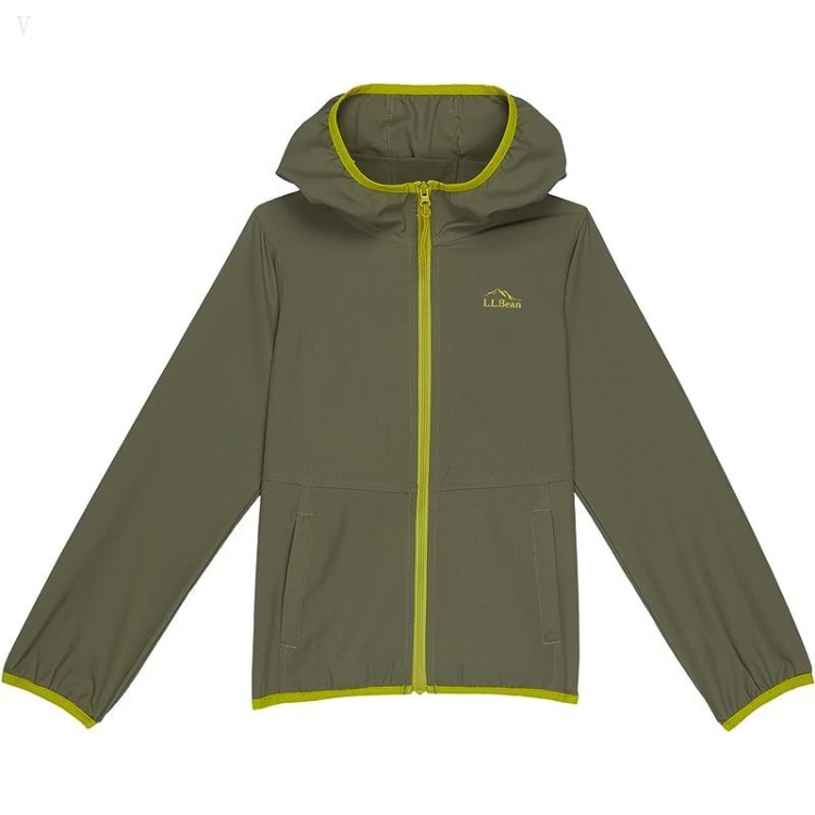 L.L.Bean No Fly Zone Jacket (Little Kids) Olive Gray ID-cFpelqa6 - Click Image to Close