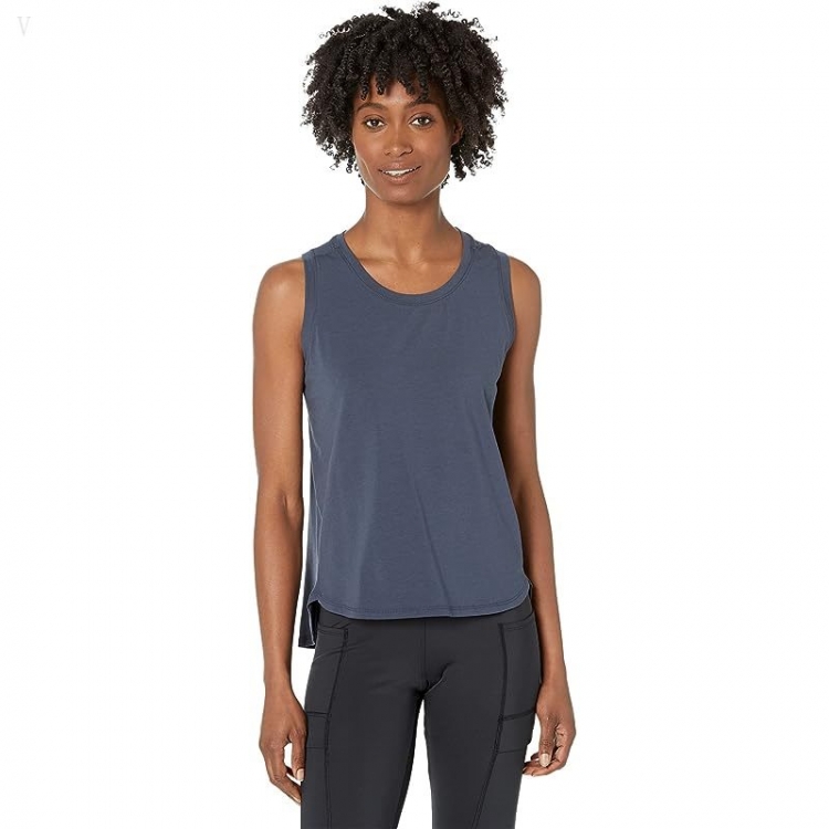 L.L.Bean Petite Beyond Soft Tank Carbon Navy ID-ewDajlWS - Click Image to Close