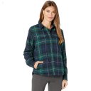 L.L.Bean Fleece Lined Flannel Shirt Snap Front Plaid Deep Spruce ID-nxxrBJV2