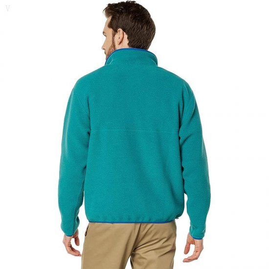 L.L.Bean Bean\'s Classic Snap Fleece Pullover Print Adults Rustic Green ID-XhyWg6tI