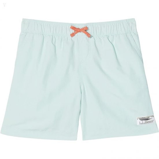 L.L.Bean Stowaway Shorts (Big Kids) Cool Sea Blue ID-xdtZmqHL