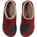 L.L.Bean Daybreak Scuffs Motif Deepest Red/Charcoal Cat ID-lJ3cgfc0