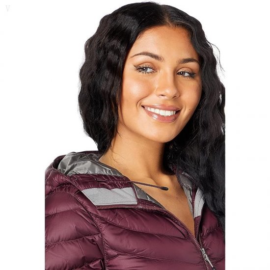 L.L.Bean Ultralight 850 Down Hooded Coat Dark Plum ID-U9vB1L2n